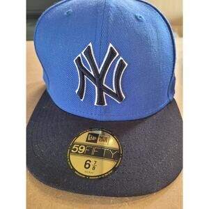 NY Mens Blue/Blk Baseball cap NWT